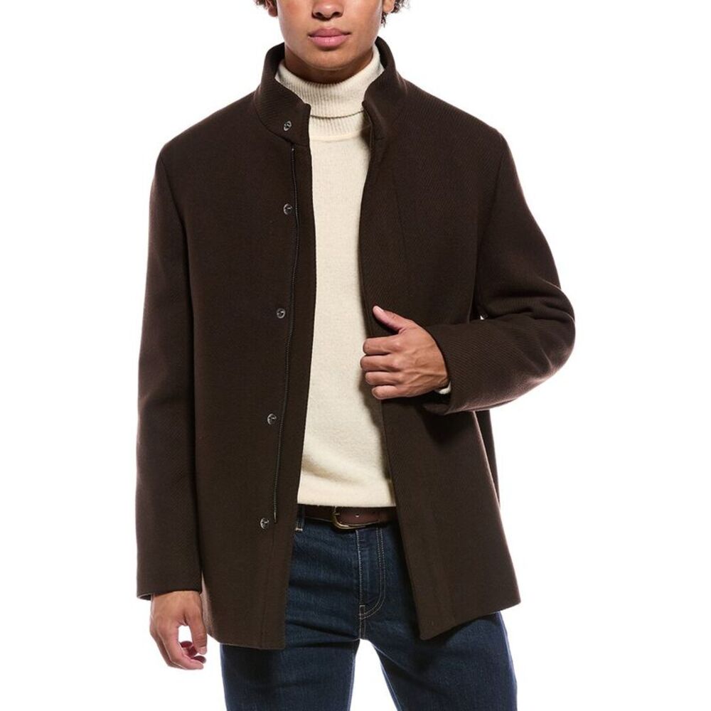Theory Mens  Clarence Melton Wool & Cashmere-Blend Jacket, Brown